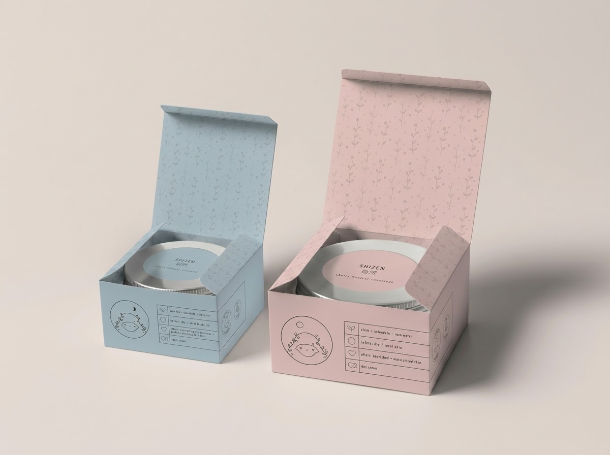 Custom Cream Boxes