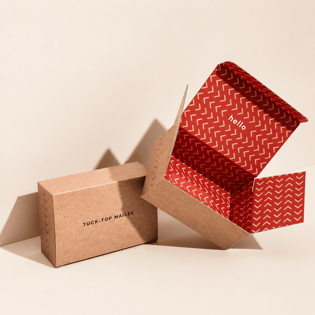 Branded packaging boxes printed in full colour for an indie Australian retail brand