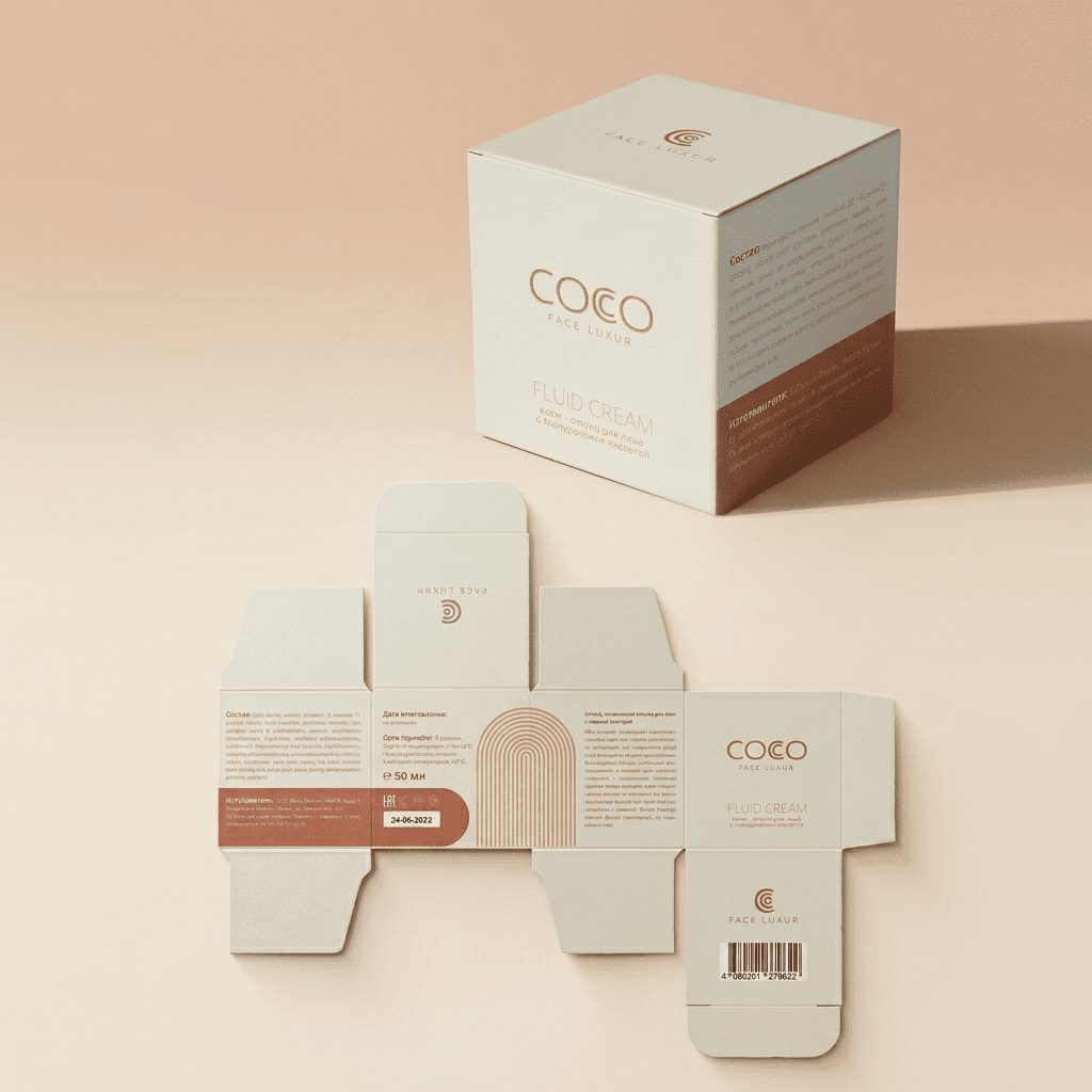 Close-up of CMYK printed boxes with logo registration and Pantone-matched brand colour