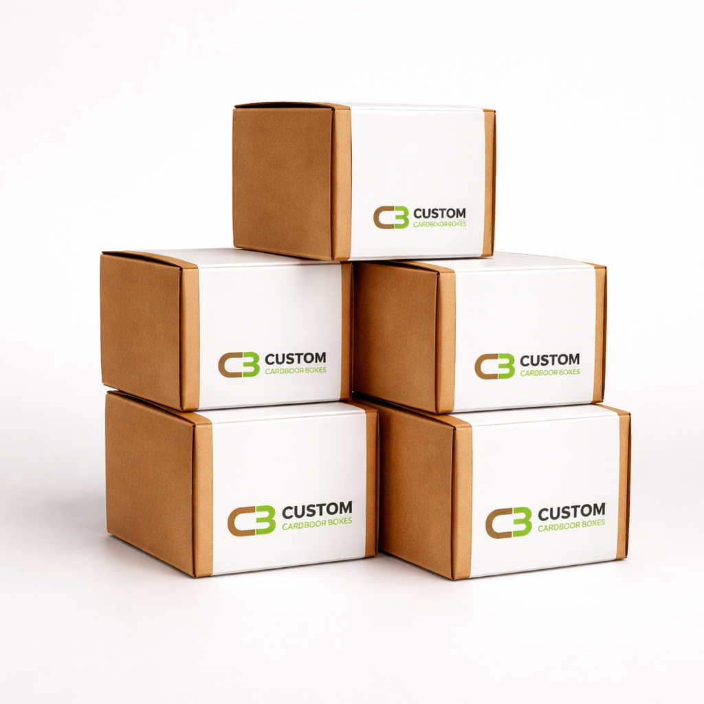 Printed cardboard sleeves wrapped around retail product packaging